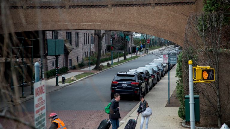 An archway at Burns Street near the Forest Hills LIRR train station on Dec. 28, 2015.