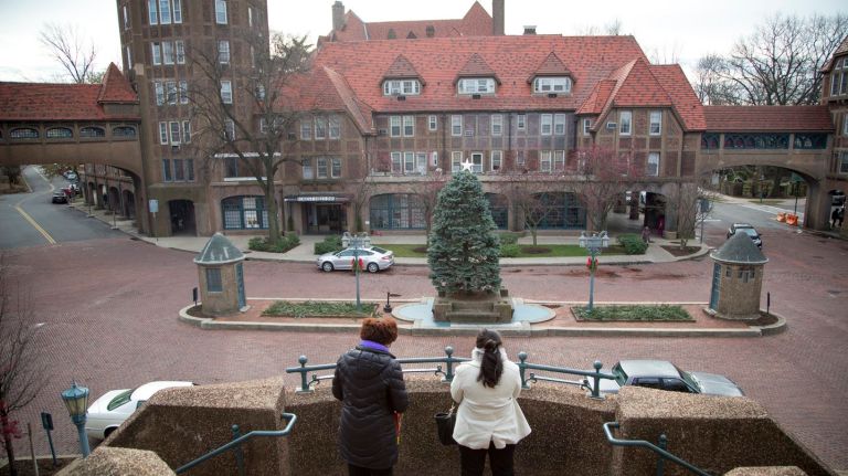 A view from the Forest Hills, Queens LIRR Station at Station Square, Dec. 28, 2015.