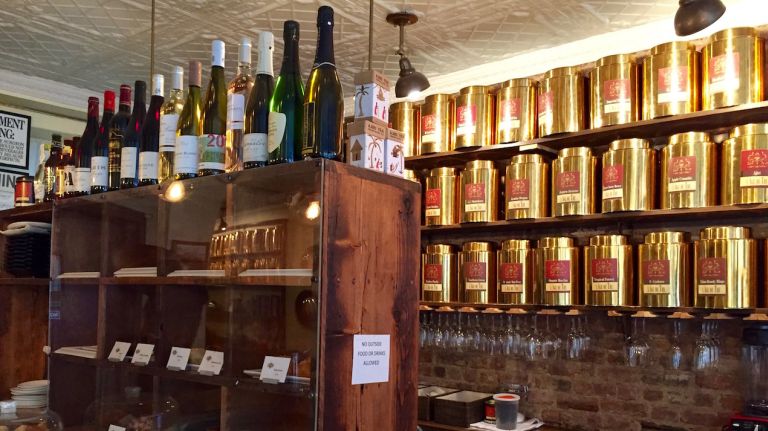 Bosie is a cozy place to sit down with a pot of loose-leaf tea on a chilly day. There's a wide variety to choose from, as evidenced by the golden canisters lining the exposed brick walls -- more than 100 selected by a 
