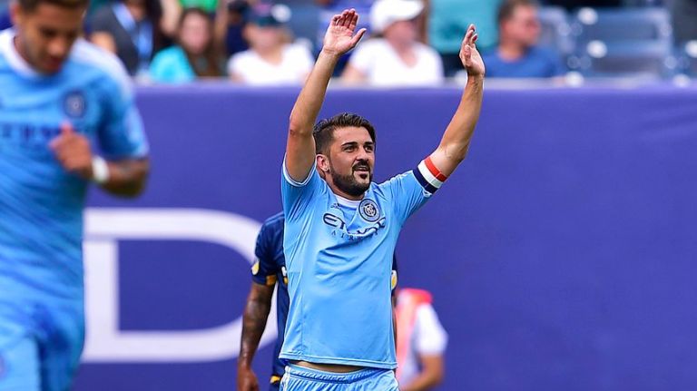 David Villa, right, was named the 2016 MLS MVP on Tuesday after scoring 23 goals during the season.