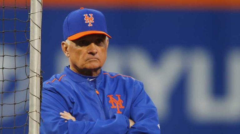 New York Mets manager Terry Collins during batting practice of Game 3 of the World Series against the Kansas City Royals at Citi Field on Friday, Oct. 30, 2015.