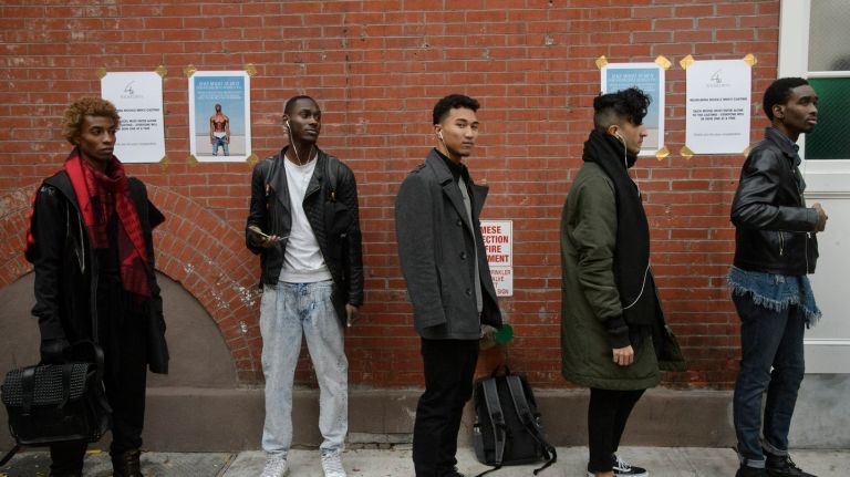 Wilhelmina male model casting call in Harlem attracts buff hopefuls 1 Wilhelmina's open casting call in Harlem drew 120 hopeful male models on Thursday, Dec. 1, 2016. Above, men wait in line at Row House in Manhattan.