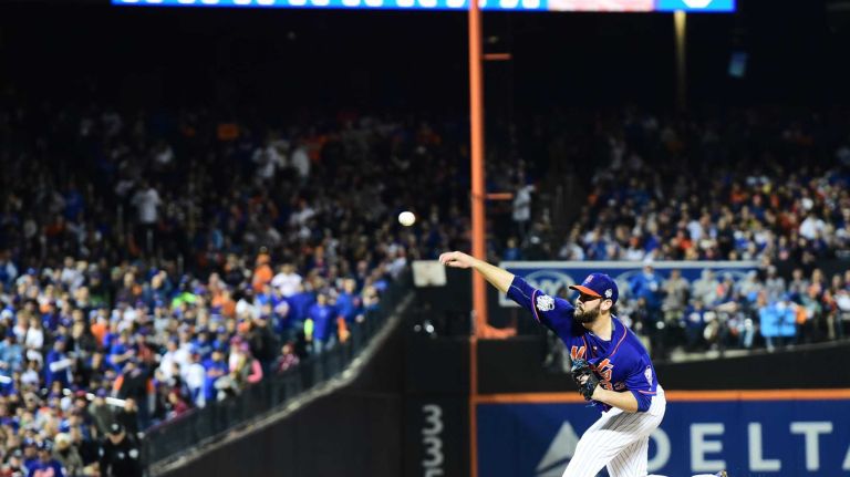 World Series Game 5: Mets vs. Royals 151 New York Mets starting pitcher Matt Harvey (33) delivers the pitch in the sixth inning during Game 5 of the World Series against the Kansas City Royals at Citi Field on Sunday, Nov. 1, 2015.