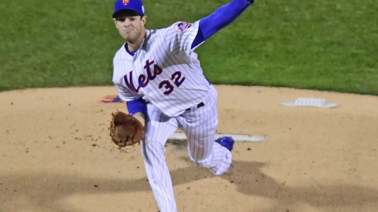New York Mets starting pitcher Steven Matz delivers the pitch in first inning during Game 4 of the World Series against the Kansas City Royals at Citi Field on Saturday, Oct. 31, 2015.