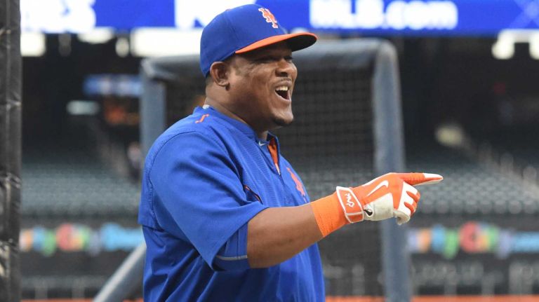 New York Mets Juan Uribe (2) during Game 4 of the World Series against the Kansas City Royals at Citi Field on Saturday, Oct. 31, 2015.