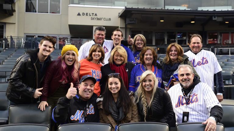 The family of New York Mets starting pitcher Steven Matz (32) during batting practice Game 4 of the World Series against the Kansas City Royals at Citi Field on Saturday, Oct. 31, 2015.