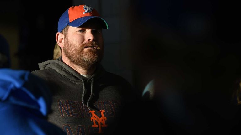 World Series Game 2: Mets vs. Royals 66 A New York Mets fan arrives for Game 2 of the World Series against the Kansas City Royals at Kauffman Stadium on Wednesday, Oct. 28, 2015.