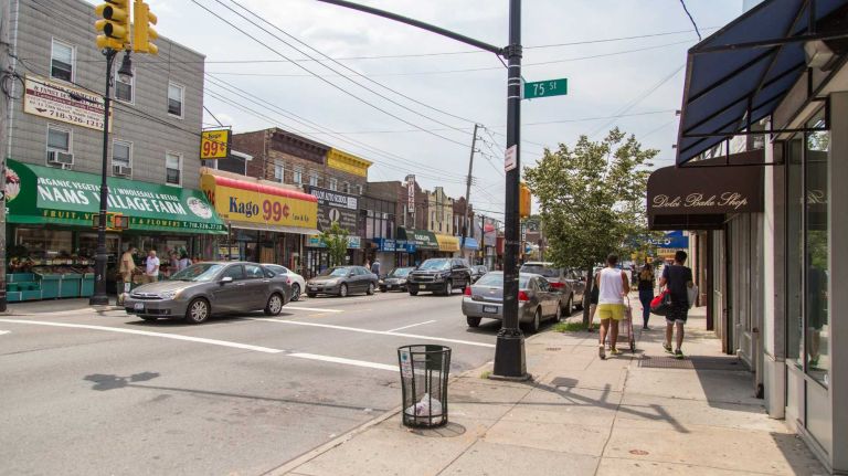 Businesses along Metropolitan Ave. in Middle Village on July 12, 2015.