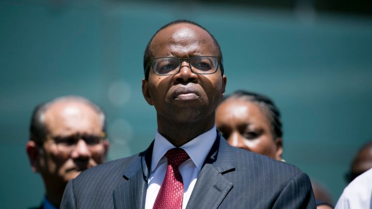 Brooklyn Distict Attorney Ken Thompson died of cancer on Oct. 9, 2016, days after he announced his diagnosis.