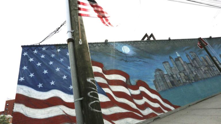 Bergen Beach 57 The 911 memorial at E. 71st street and Ave. U in Bergen Beach, Brooklyn, July 3, 2015.