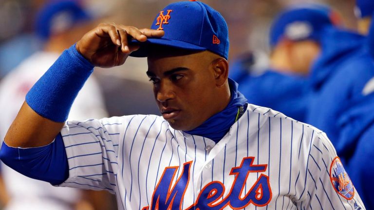 Yoenis Cespedes can opt out of the final two seasons on his three-year contract and become a free agent.