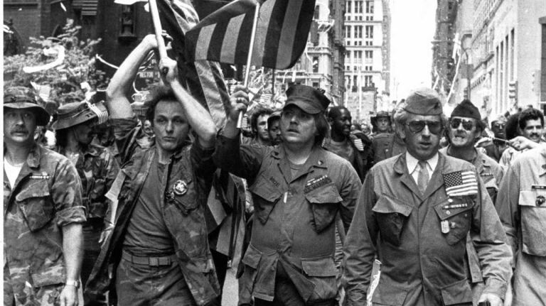 Vietnam Veterans Parade on Lower Broadway in New York City. ( May 7, 1985.)