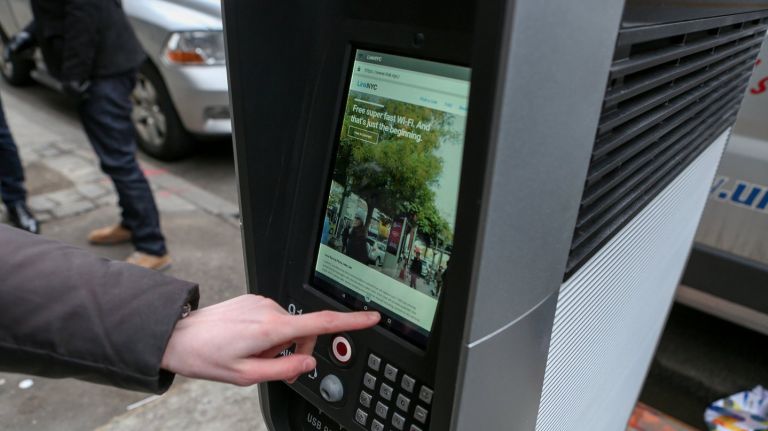 LinkNYC  kiosks are experimenting.
