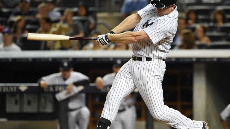 Yankees vs. Phillies 50 New York Yankees third baseman Chase Headley flies out to end the eighth inning against the Philadelphia Phillies in a baseball game at Yankee Stadium on Monday, June 22, 2015.