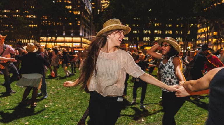 On Friday evening, Bryant Park's lawn will be filled with heel-stompin' tunes.