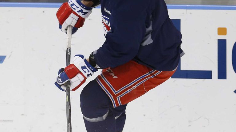 J.T. Miller of the Rangers skates during practice on Thursday, May 28, 2015 at the MSG Training Center in Greenburgh, N.Y.