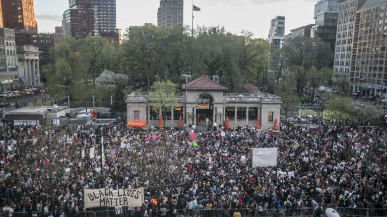 NYC protests for Baltimore: photos 16 Hundreds of protesters rally in Union Square on Wednesday, April 29, 2015.