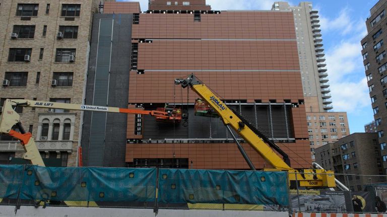 Contractors work on an entrance to the Second Avenue subway at East 72nd Street on Tuesday, Oct. 25, 2016.