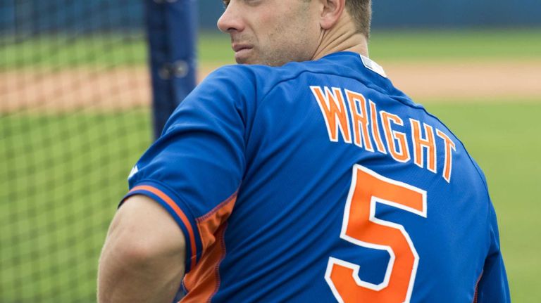 David Wright 33 Mets third baseman David Wright waits for batting practice during a spring training workout Thursday, Feb. 26, 2015 in Port St. Lucie, Fla.