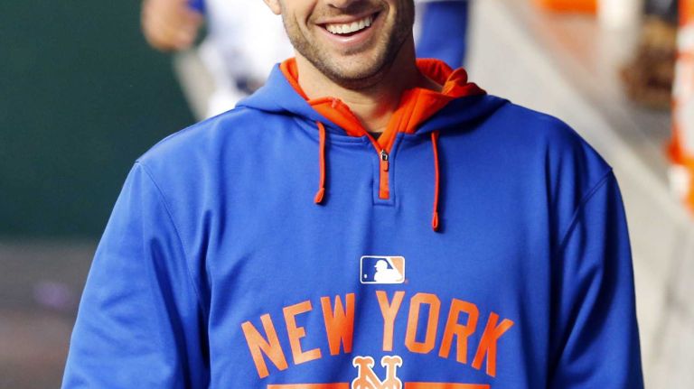 David Wright 35 Injured David Wright of the New York Mets has a laugh in the dugout before a game against the Philadelphia Phillies at Citi Field on Wednesday, April 15, 2015.