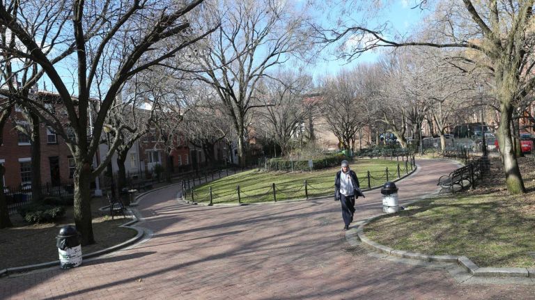 Cobble Hill Park, in Cobble Hill, Brooklyn, Monday, Jan., 5, 1015.