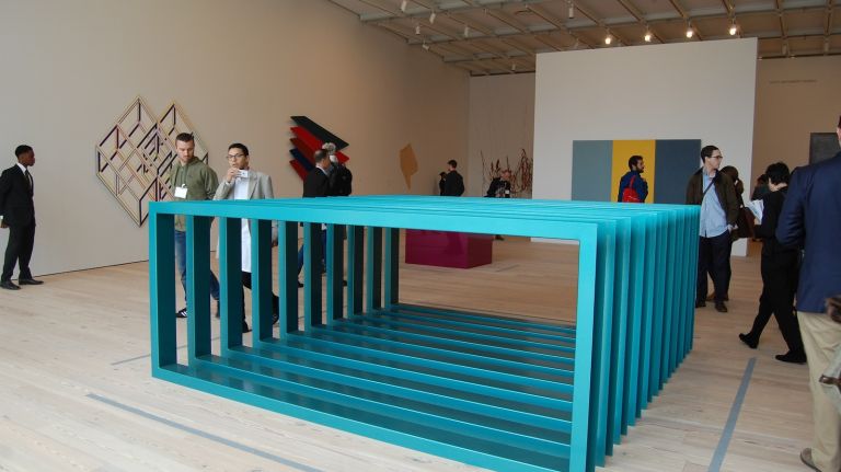 An exhibition space at the new Whitney Museum.