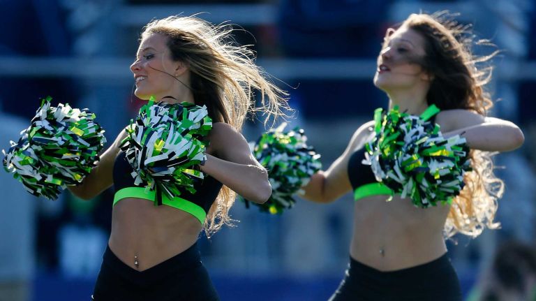 NY Lizards vs. Ohio Machine 44 HEMPSTEAD, NY - APRIL 12: New York Lizards Dancers perform prior to the game against the Ohio Machine at James M. Shuart Stadium on April 12, 2015 in Hempstead, New York. Lizards defeated the Machines 14-8. (Photo by Mike Stobe/Getty Images)