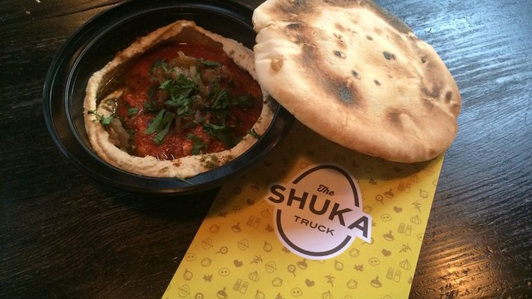 If you haven't had the Israeli breakfast item shakshuka, hightail it to the Shuka Truck. The dish is traditionally baked eggs in flavorful tomato sauces with onions, spices and a host of other ingredients, and Shuka gives you many variations on that theme. Served with pita or challah, it's a full and healthy meal. 