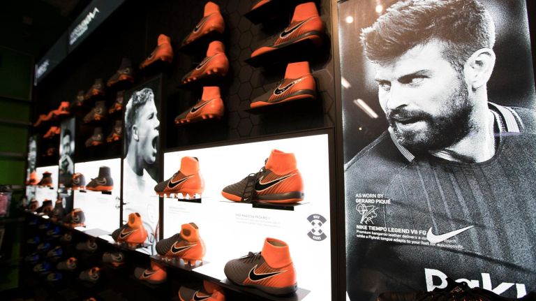 Soccer cleats inside Upper 90.