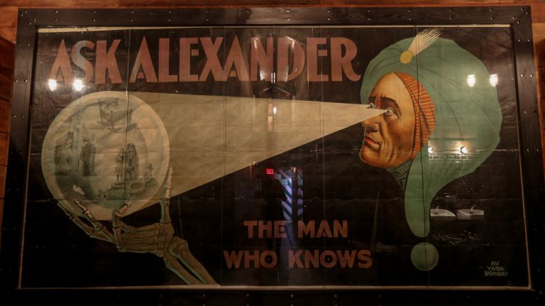 Inside Brooklyn Bowl music venue: See photos 16 An original carnival banner promoting magician Alexander the Great can be found upstairs.