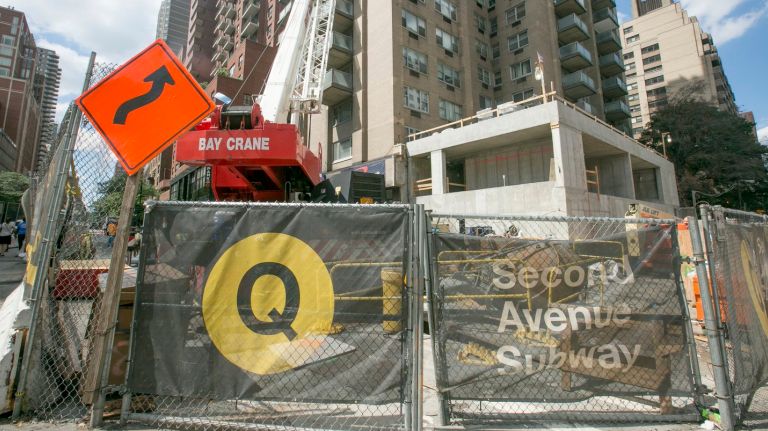 Second Avenue Subway contruction at the 86th subway station in Manhattan on July 26, 2016.