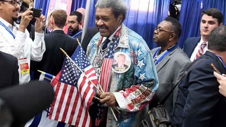 Presidential debate at Hofstra: Photos from the scene 24 Don King speaks to media before the start of the presidential debate at Hofstra on Sept. 26, 2016.