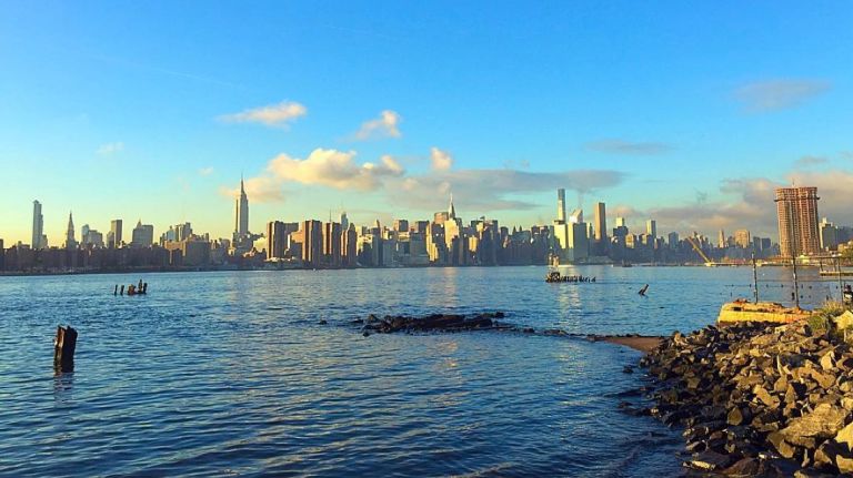 Hope you took your coffee and doughnut(s) to go. Enjoy them at Greenpoint's Transmitter Park, which opened in 2012 and has been offering gorgeous views of the Manhattan skyline ever since. It's the perfect place to people-watch: You'll catch locals fishing off the pier, families enjoying the playground and 20-somethings lounging on the grass, especially on warmer days. In the summer, Transmitter Park often hosts free movie nights and is a prime spot to enjoy the Macy's Fourth of July fireworks over the East River.