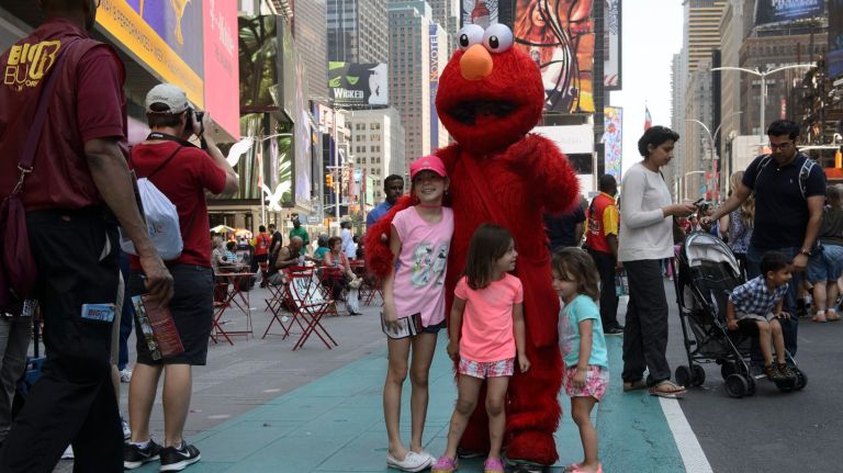 The designated areas in Times Square for costumed characters will widen to 50-feet-by-10-feet.