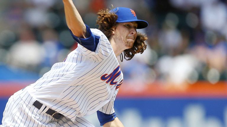 Jacob deGrom of the New York Mets pitches in the second inning against the Chicago White Sox at Citi Field on Wednesday, June 1, 2016.