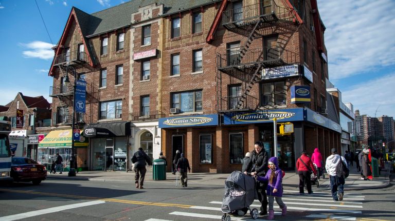 Austin Street and Continental Avenue, in Forest Hills, Queens, on Dec. 28, 2015.