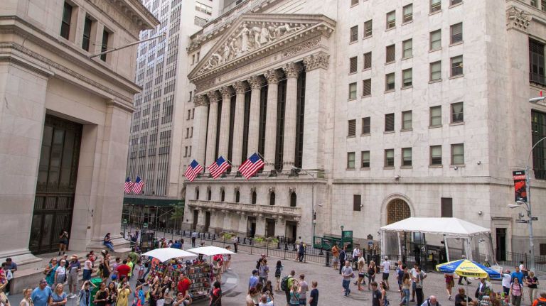 The New York Stock Exchange in Manhattan's Financial District on Aug. 20, 2015.