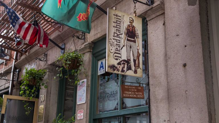 The Dead Rabbit is a popular bar and restaurant in Manhattan's Financial District on Aug. 20, 2015.