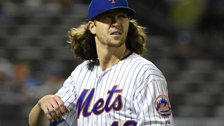 Jacob deGrom scouting report 12 In all 13 of his starts this year, deGrom has lasted at least the five innings necessary for a starting pitcher to earn a decision. He's gone seven or more innings in seven games and is 7-4 overall.