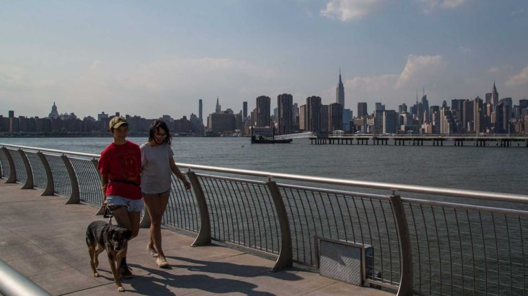 Greenpoint boasts Transmitter Park along the waterfront.