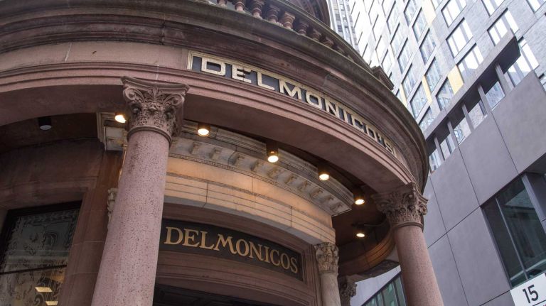 Delmonico's is a restaurant in Manhattan's Financial District on Aug. 20, 2015.