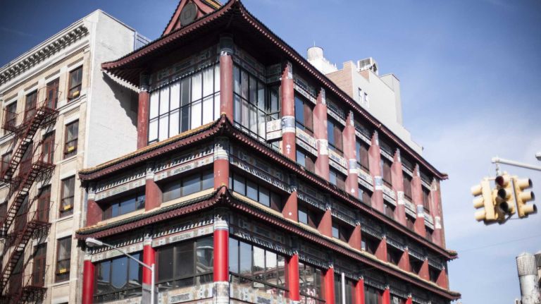 The Golden Pacific National Bank building in Chinatown in Manhattan, on Nov. 4, 2014.