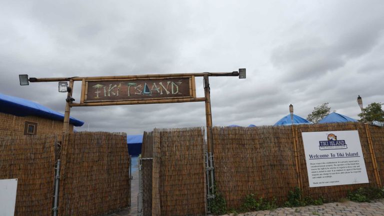 Tiki Island, closed for the season, at 225 Ellis Street in Tottenville.