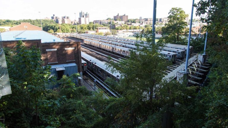 MTA train yards in Riverdale.