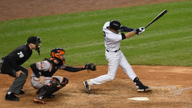 Derek Jeter's final game at Yankee Stadium 120 Derek Jeter of the Yankees celebrates his ninth-inning, game-winning base hit against the Baltimore Orioles at Yankee Stadium on Thursday, Sept. 25, 2014.