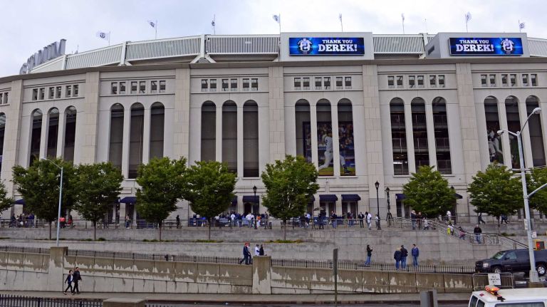 Derek Jeter's final game at Yankee Stadium 167 The marquee at Yankee Stadium is illuminated for Derek Jeter's final home game against the Baltimore Orioles at Yankee Stadium on Sept. 25, 2014.