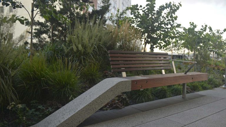 High Line photos: Final section of the park opens 28 A view from the new High Line at the Rail Yards seen before the opening of the $35 million extension of the popular park in Manhattan on Saturday, Sept. 20, 2014.