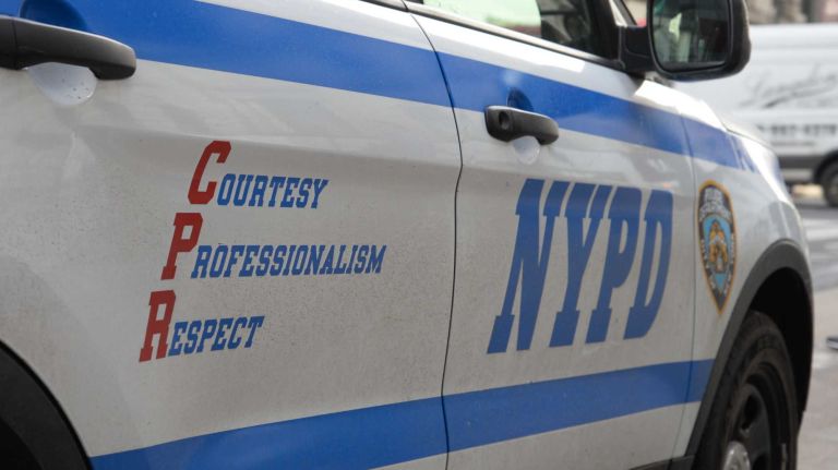 An NYPD car is seen in this undated photo.