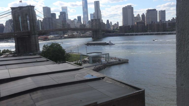 A view from the 7th floor of 1 Main street in Dumbo on June 6, 2014. 