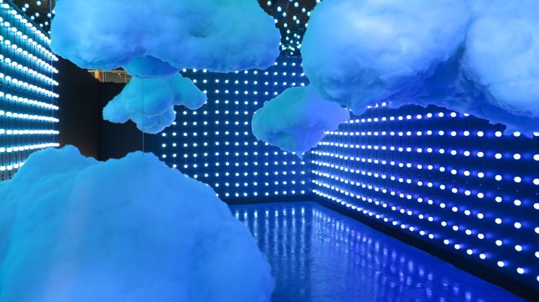 'Walk' through your dreams at Williamsburg exhibit 9 You may not be able to fly, but this room does a good job of making you feel like you are high up with bright blue light and large, puffy clouds within reach.